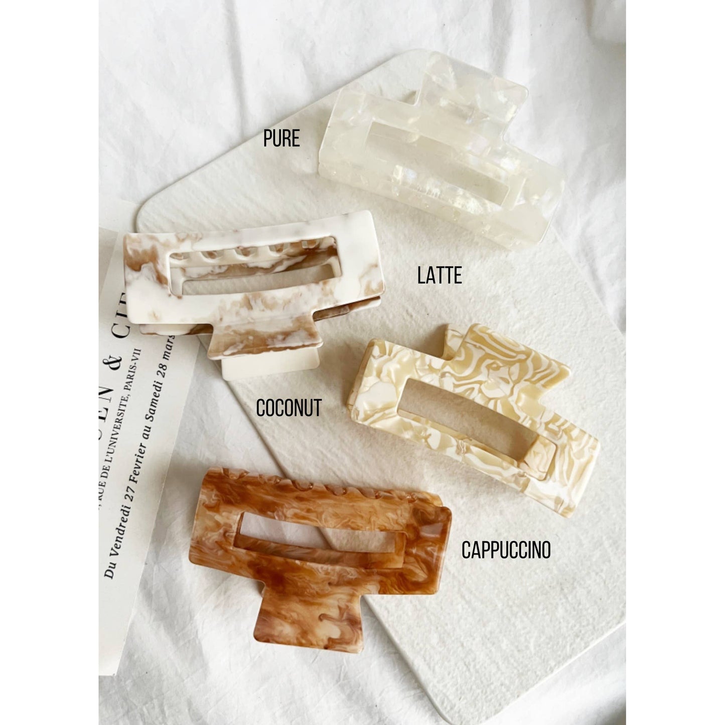 Jumbo 4-Inch Acetate Hair Claw - BETTY