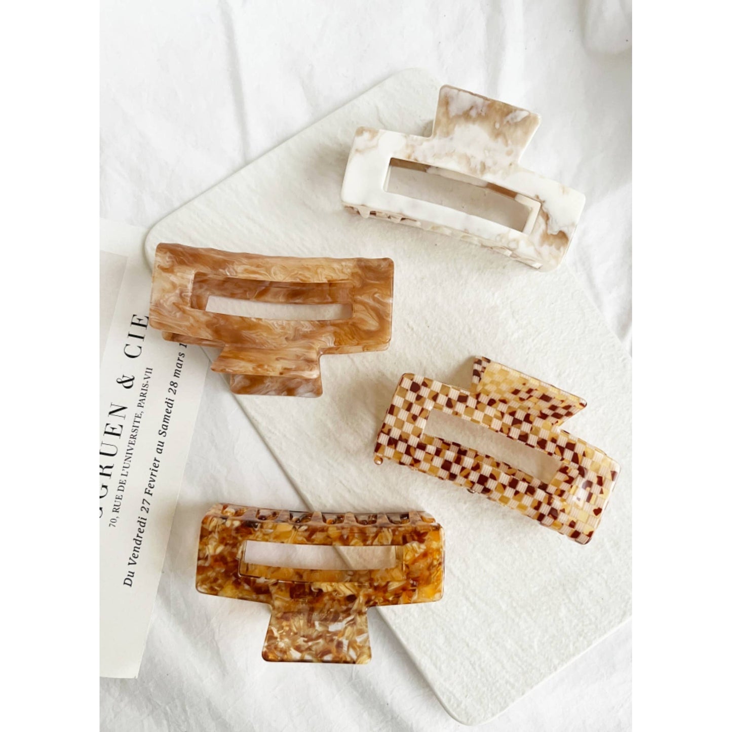 Jumbo 4-Inch Acetate Hair Claw - BETTY