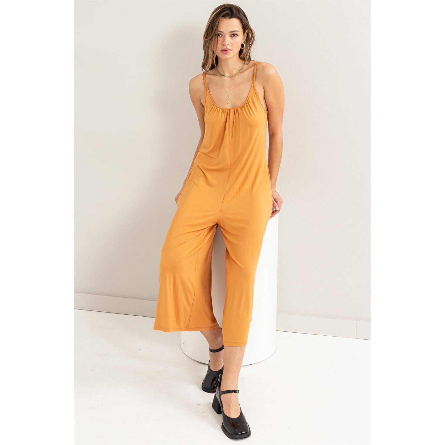 Pita-Jersey Jumpsuit with Pockets