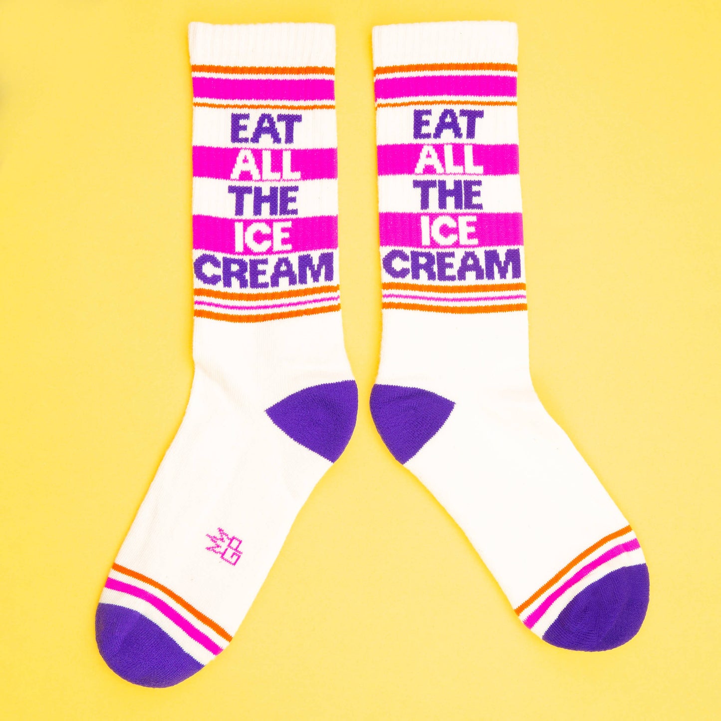 Eat All The Ice Cream Gym Crew Socks