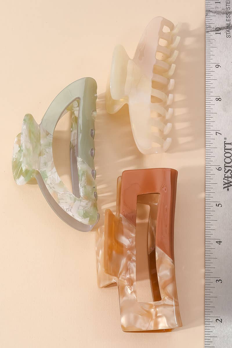 The Minimalist- Color Blocking Hair Claw