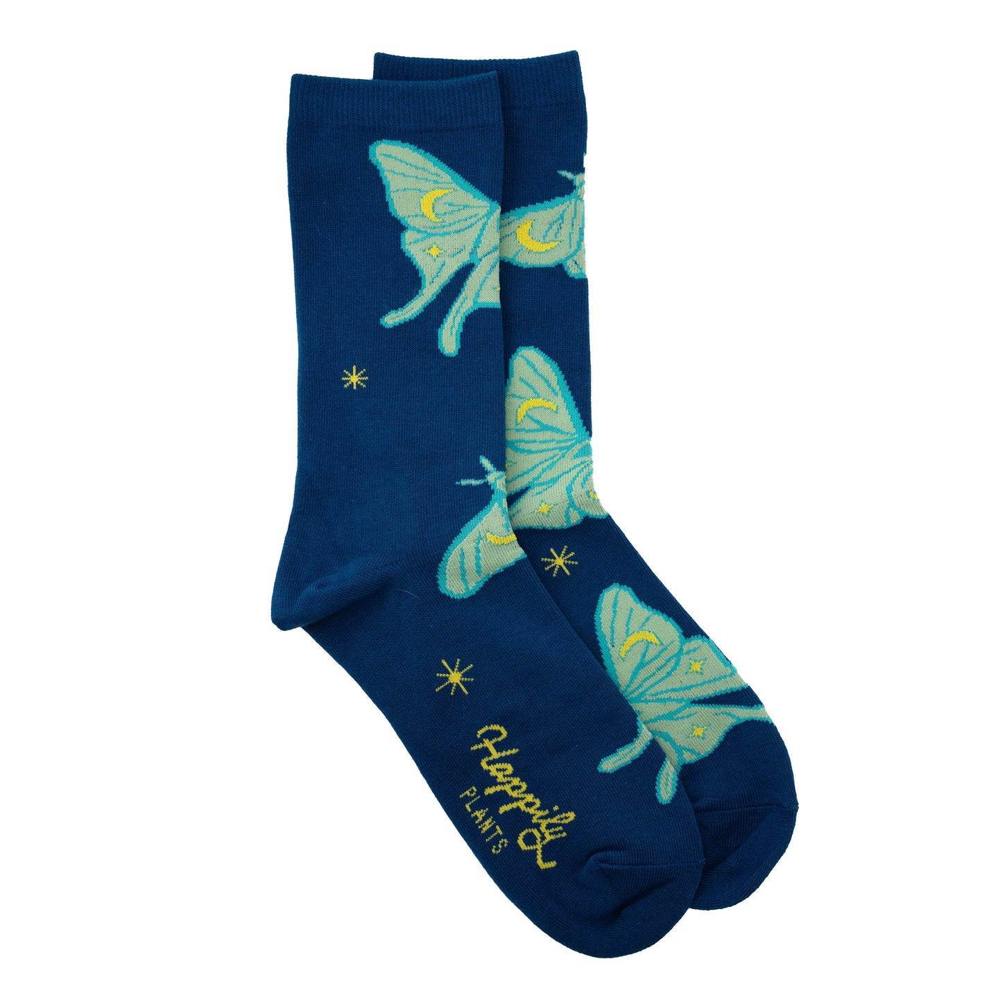 Luna Moth Socks Cotton Blend