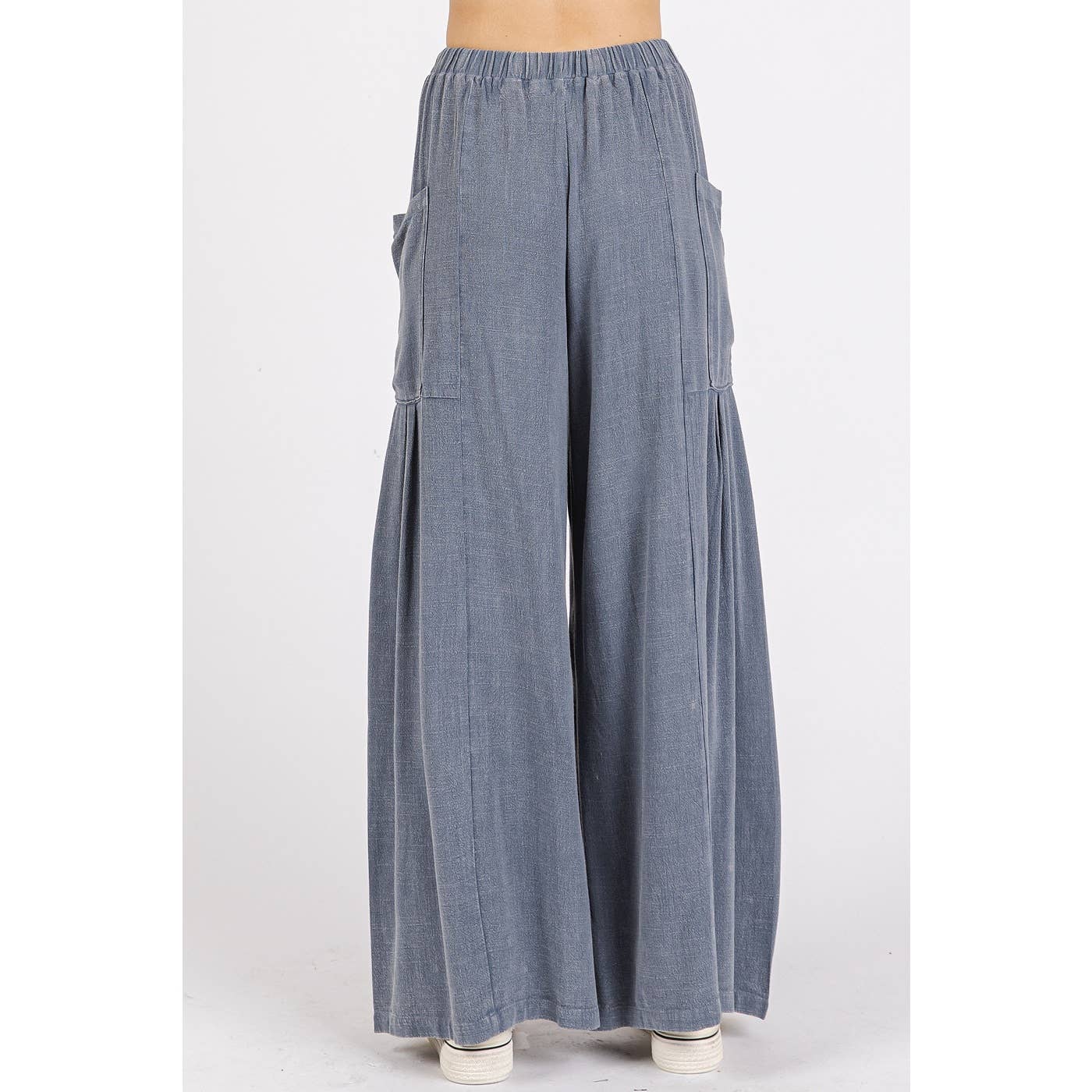 Carmella-Linen Mineral Washed Relaxed Pant
