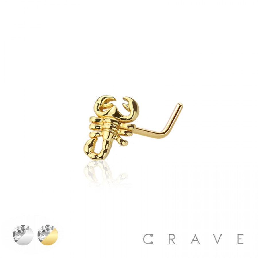 Scorpion L Shaped Nose Ring