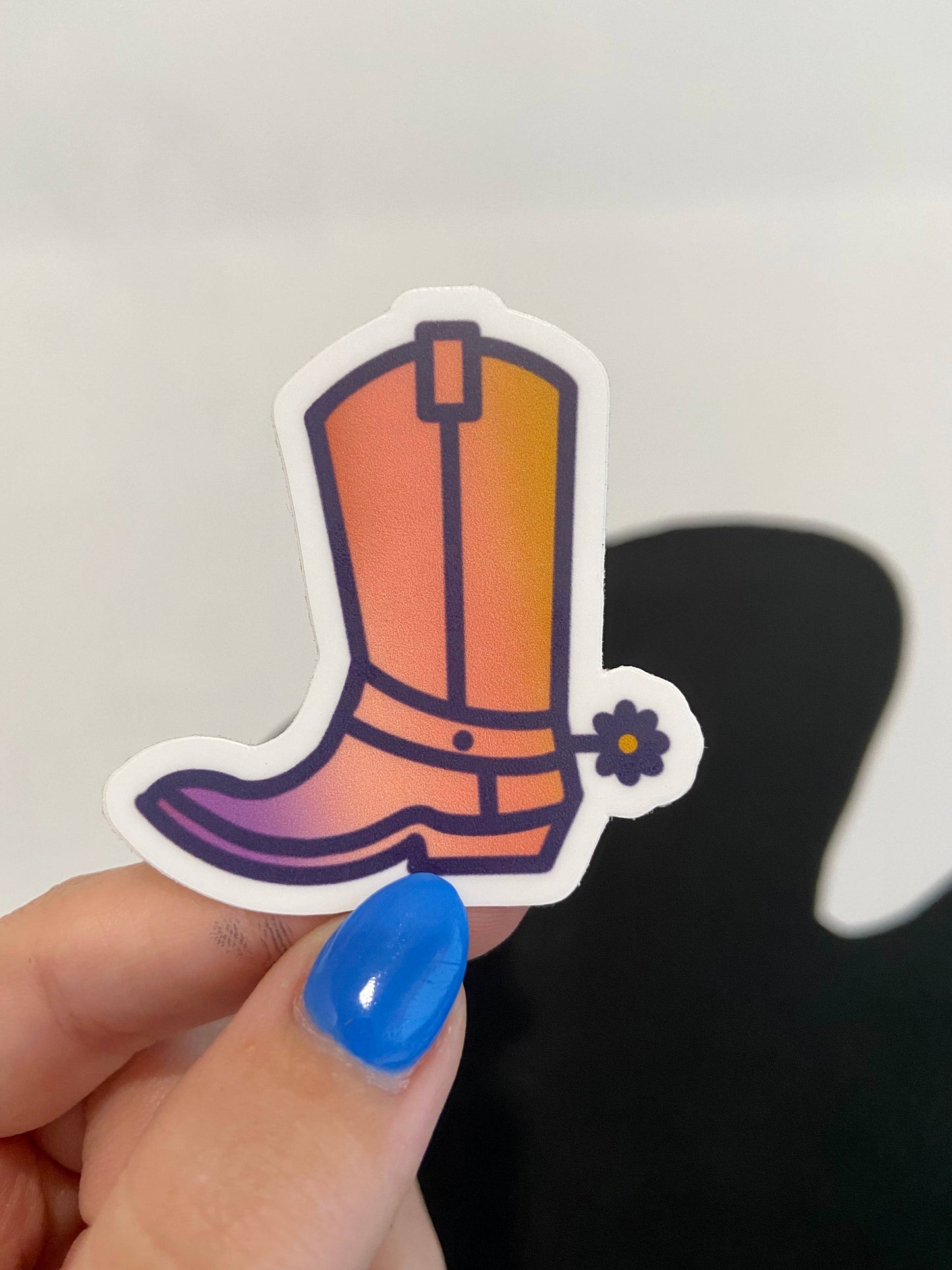 Cowboy Boot Mini Sticker