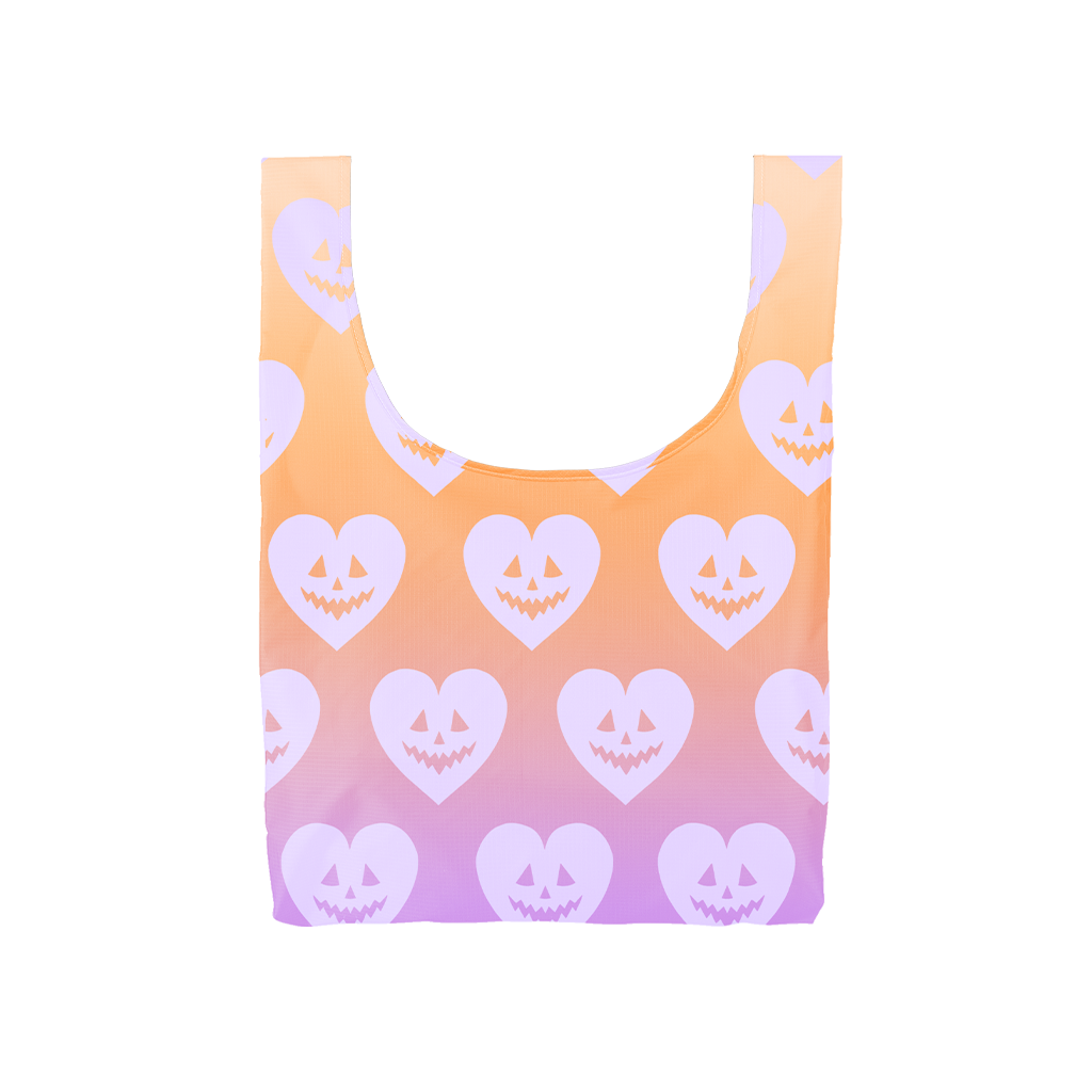 Halloween Hearts-Foldable Tote Bag