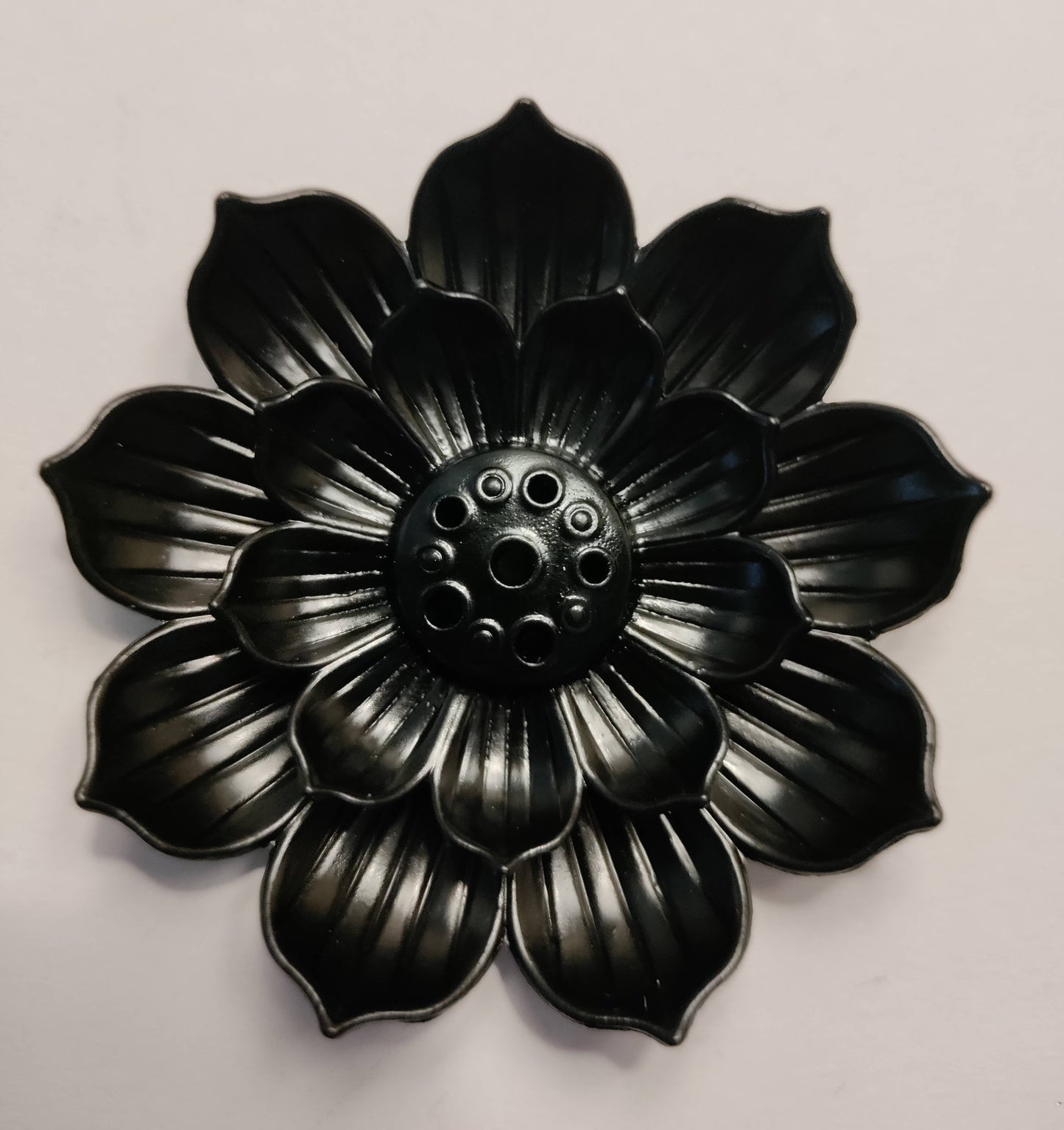 Black Lotus Flower Incense Burner