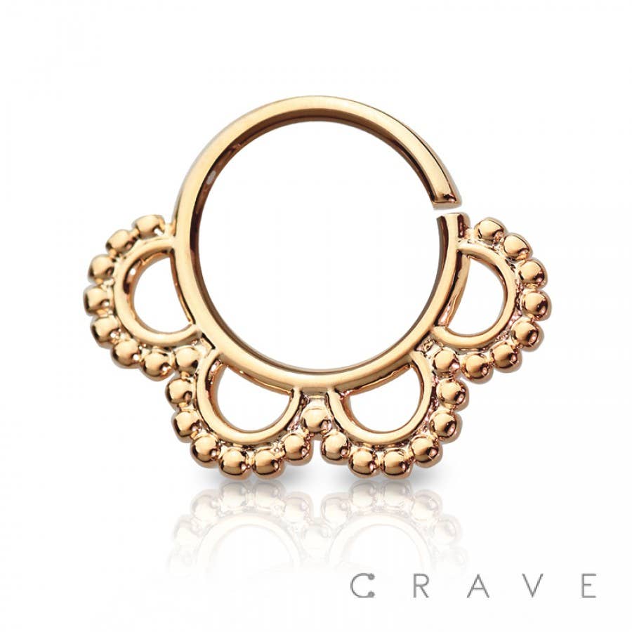 BLOSSOM FILIGREE SEPTUM RING-GOLD