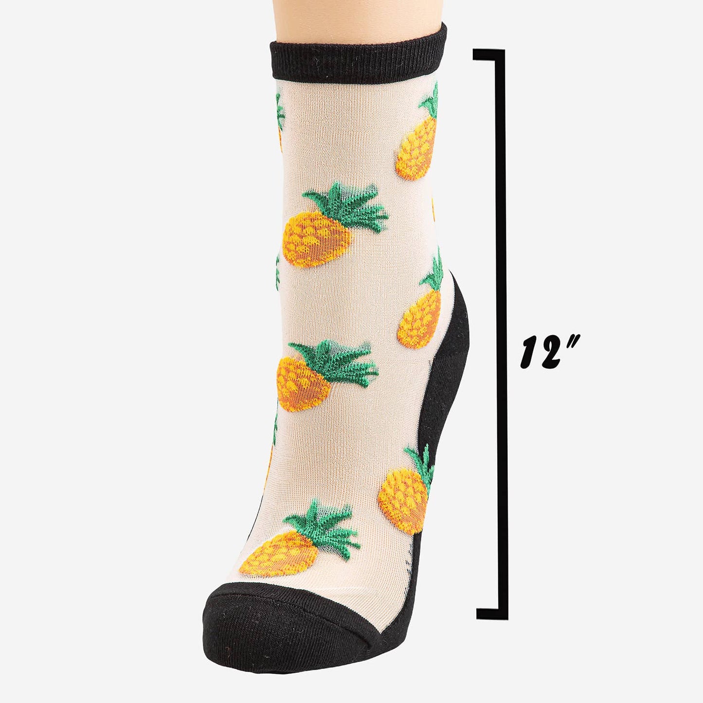 Pineapple Mesh Fashion Socks