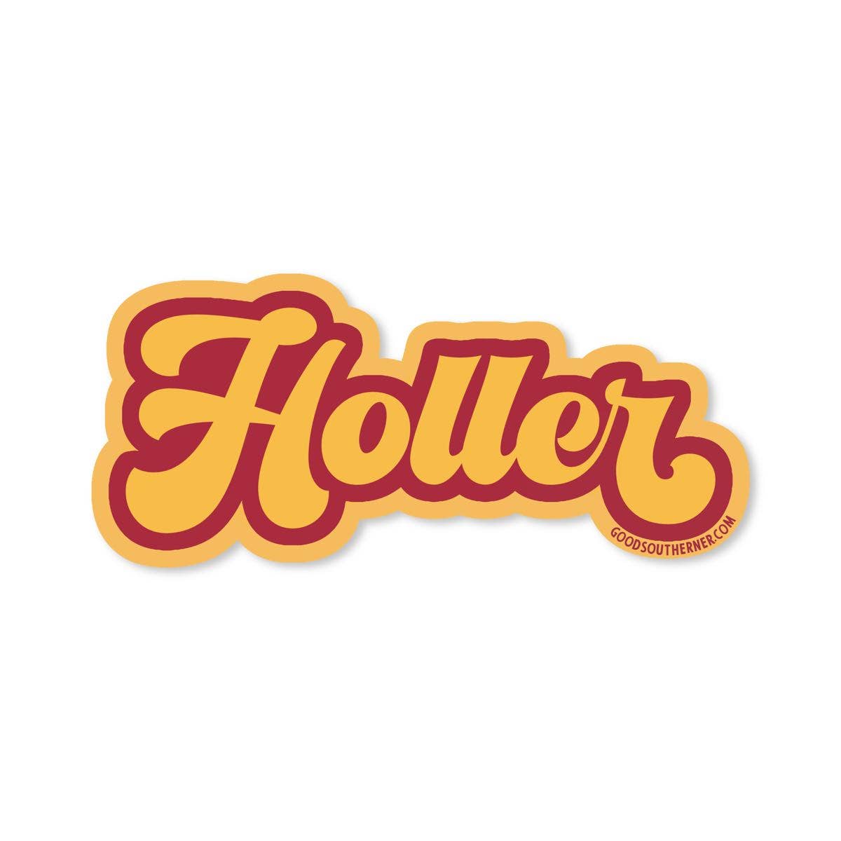 Holler Sticker