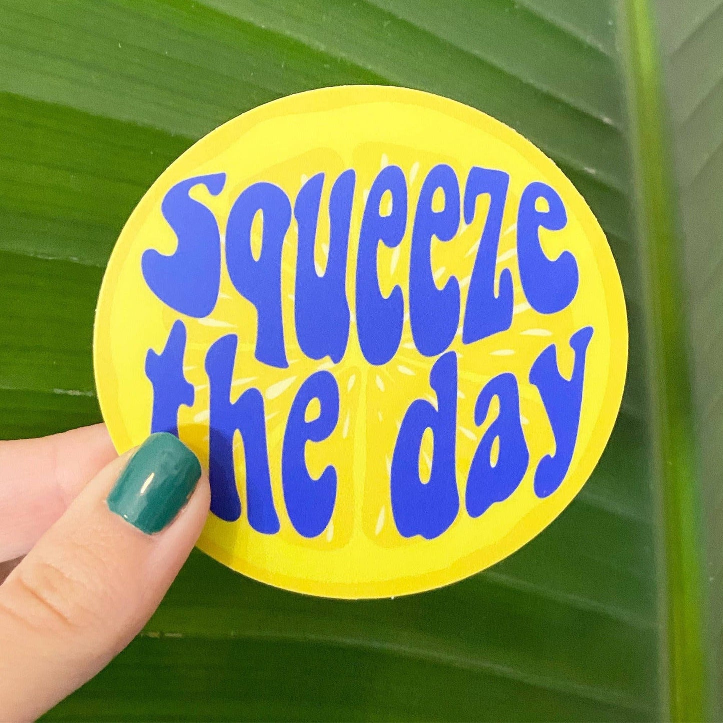 Squeeze the Day Lemon Sticker